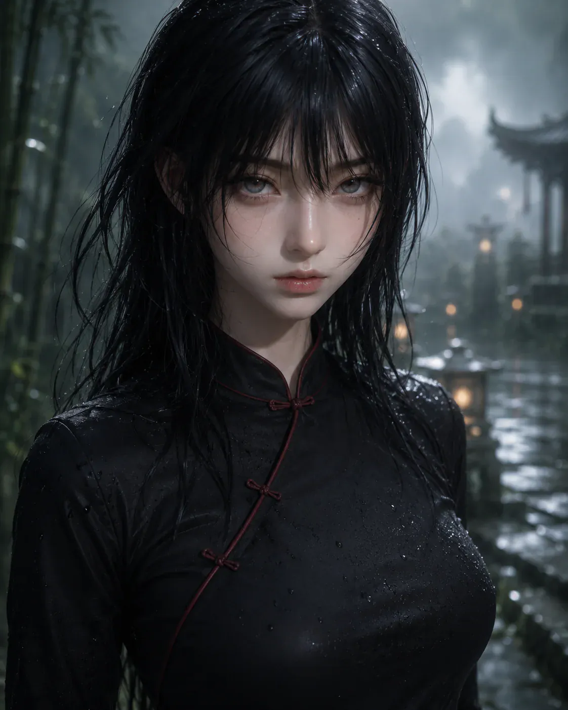雨中角色肖像